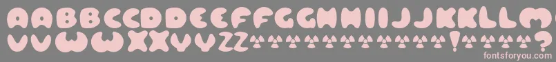 フォントLARD    – 灰色の背景にピンクのフォント