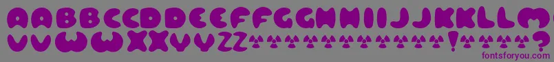 LARD   -fontti – violetit fontit harmaalla taustalla