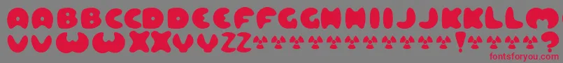 LARD    Font – Red Fonts on Gray Background