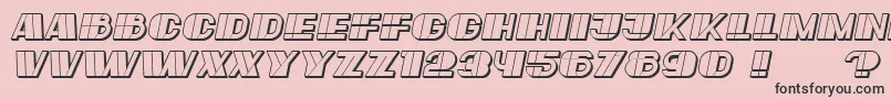 fuente Large Italic – Fuentes Negras Sobre Fondo Rosa