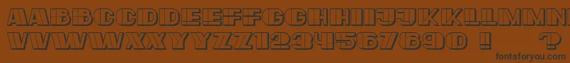 Large Font – Black Fonts on Brown Background