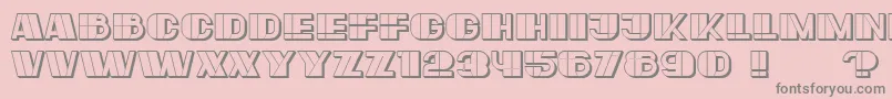 Large Font – Gray Fonts on Pink Background