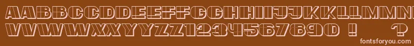 Large Font – Pink Fonts on Brown Background
