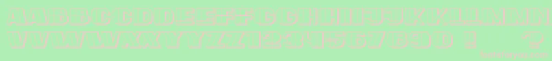 Large Font – Pink Fonts on Green Background