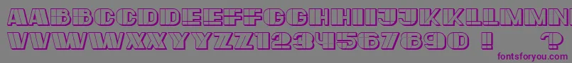 Large Font – Purple Fonts on Gray Background