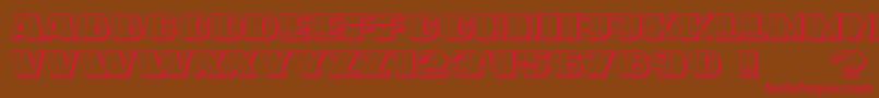 Large Font – Red Fonts on Brown Background