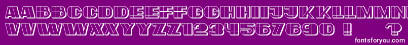 Large Font – White Fonts on Purple Background