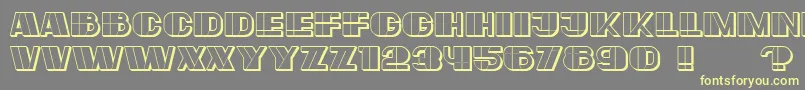 Large Font – Yellow Fonts on Gray Background