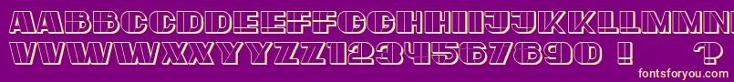 Large Font – Yellow Fonts on Purple Background