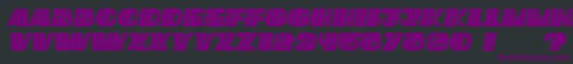 fuente LargeFilled Italic – Fuentes Moradas Sobre Fondo Negro