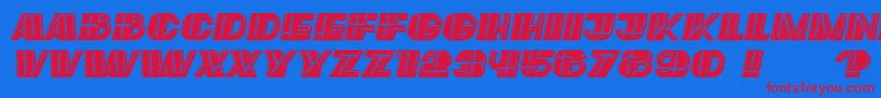 LargeFilled Italic-fontti – punaiset fontit sinisellä taustalla