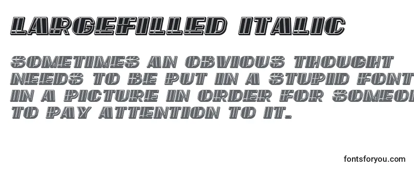 LargeFilled Italic フォントのレビュー