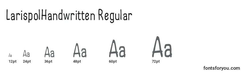 LarispolHandwritten Regular Font Sizes