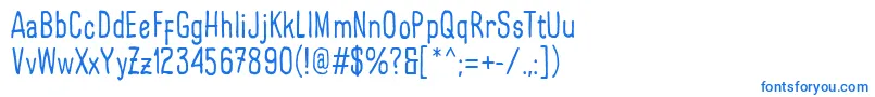LarispolHandwritten Regular Font – Blue Fonts on White Background