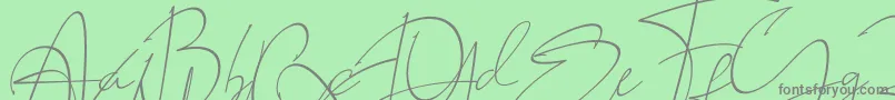 fuente LAROSH Sithal Signature – Fuentes Grises Sobre Fondo Verde