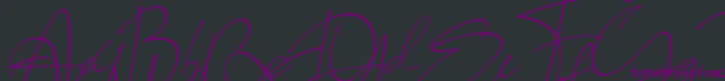 fuente LAROSH Sithal Signature – Fuentes Moradas Sobre Fondo Negro