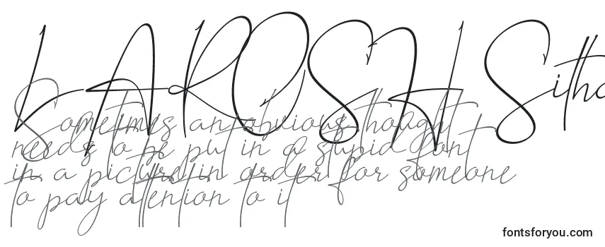 LAROSH Sithal Signature Font