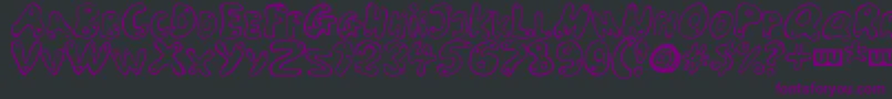 LARSON Font – Purple Fonts on Black Background