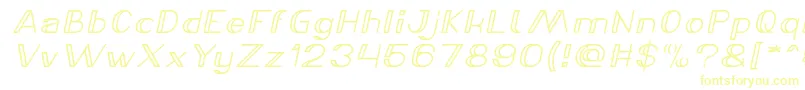 LASER GUN Bold Italic Font – Yellow Fonts