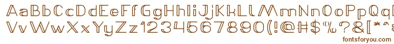 LASER GUN Bold-fontti – ruskeat fontit valkoisella taustalla