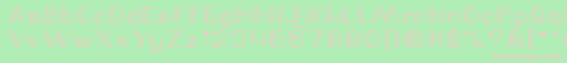 LASER GUN Bold Font – Pink Fonts on Green Background