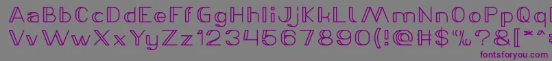LASER GUN Bold-fontti – violetit fontit harmaalla taustalla