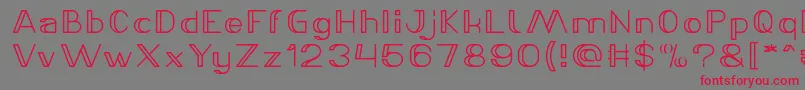 LASER GUN Bold Font – Red Fonts on Gray Background