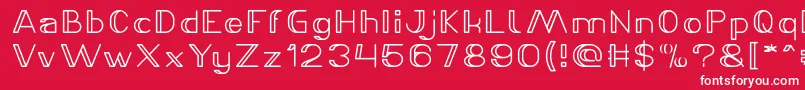 LASER GUN Bold Font – White Fonts on Red Background