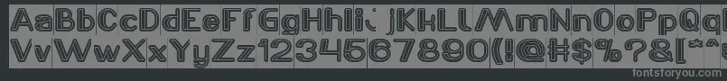 LASER GUN Inverse Font – Gray Fonts on Black Background