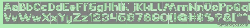 LASER GUN Inverse Font – Gray Fonts on Green Background