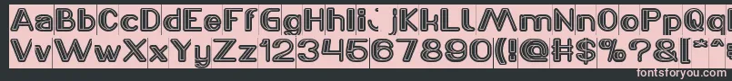 LASER GUN Inverse Font – Pink Fonts on Black Background