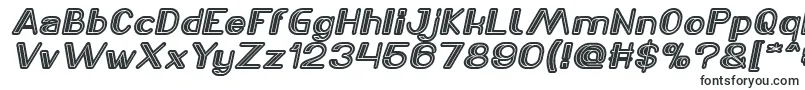 Czcionka LASER GUN Italic – czcionki OTF