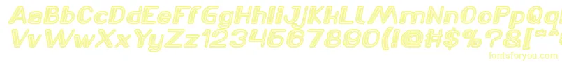 fuente LASER GUN Italic – Fuentes Amarillas