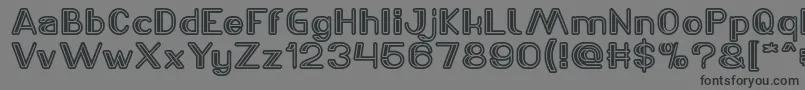 LASER GUN Light Font – Black Fonts on Gray Background