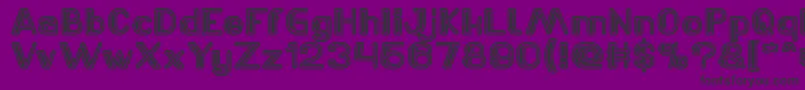 LASER GUN Light Font – Black Fonts on Purple Background