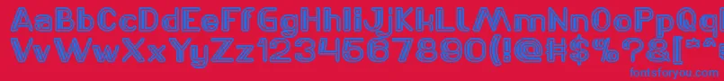 LASER GUN Light Font – Blue Fonts on Red Background