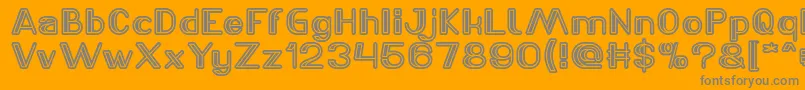 LASER GUN Light Font – Gray Fonts on Orange Background