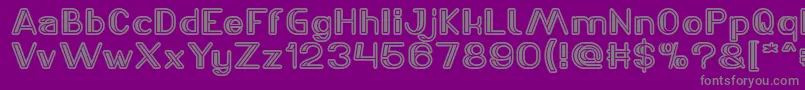 LASER GUN Light Font – Gray Fonts on Purple Background