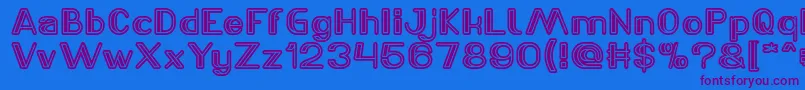 LASER GUN Light Font – Purple Fonts on Blue Background