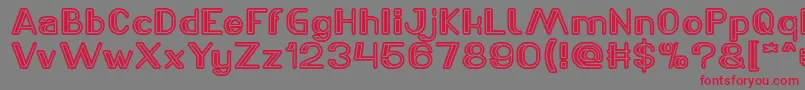 LASER GUN Light Font – Red Fonts on Gray Background