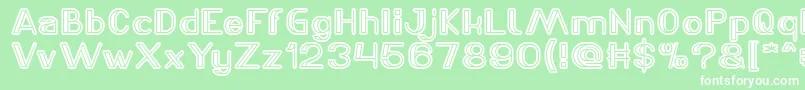 LASER GUN Light Font – White Fonts on Green Background