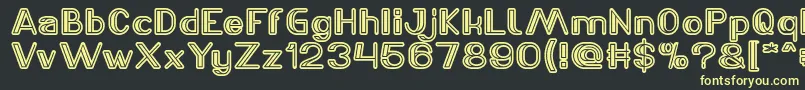 LASER GUN Light Font – Yellow Fonts on Black Background