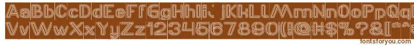 LASER GUN outlined Inverse Font – Brown Fonts