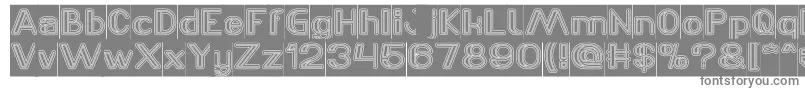 LASER GUN outlined Inverse Font – Gray Fonts