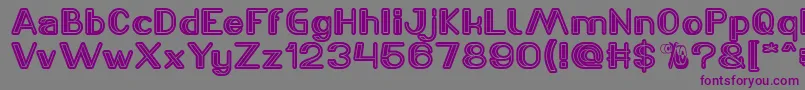 LASER GUN Font – Purple Fonts on Gray Background