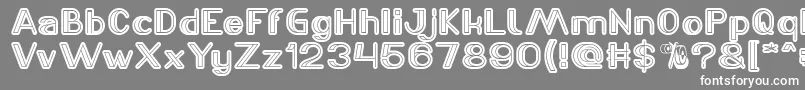 LASER GUN Font – White Fonts on Gray Background