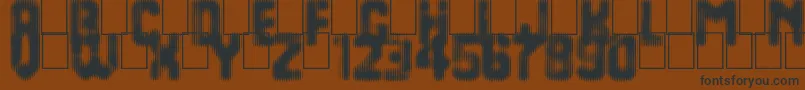 Last Day On Earth Font – Black Fonts on Brown Background