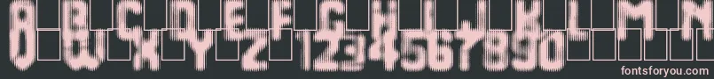 Last Day On Earth Font – Pink Fonts on Black Background
