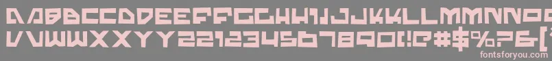 Trajiat Font – Pink Fonts on Gray Background