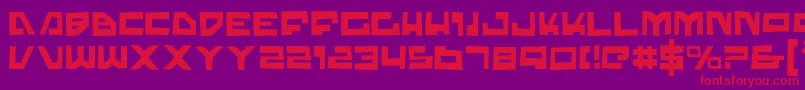 Trajiat Font – Red Fonts on Purple Background